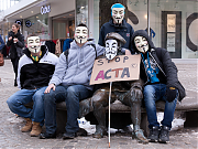 Asmus Bremer solidarisiert sich mit den ACTA-Gegnern (Bild: AR)