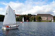 Optisegeln auf dem Kleinen Kiel, Foto hfr/Kiel-Marketing