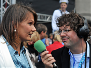 Henry Krasemann im Interview mit Franziska van Almsiek bei der Kieler Woche-Eröffnung 2009.