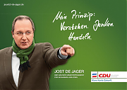  Wahlkampfplakat des CDU-Spitzenkandidaten Jost de Jager (Foto: CDU)